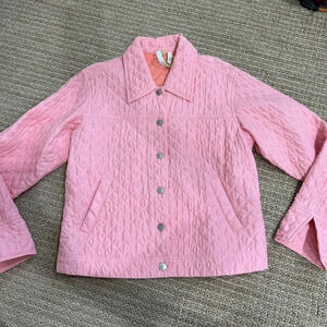 Vintage Baby Pink Quilted Coat